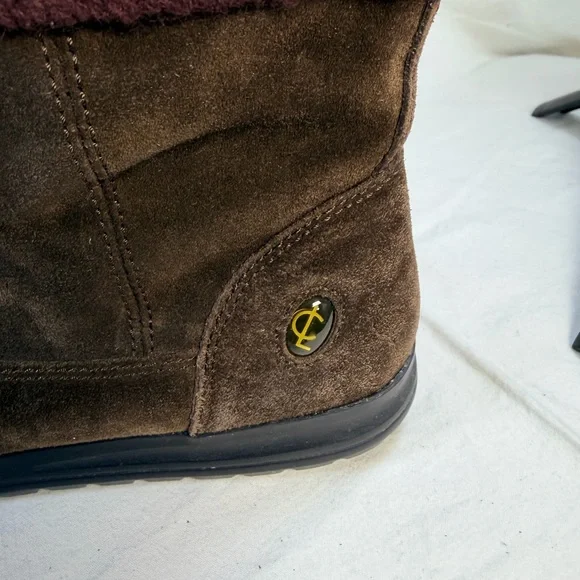 Coach Tatum Suede Legacy Striped Knit Boots size 7 - Picture 5 of 14